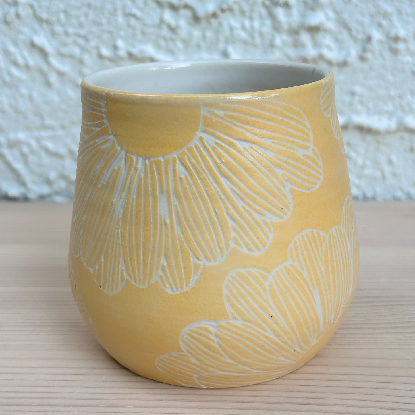 CeraVino Tumbler | Yellow Flowers