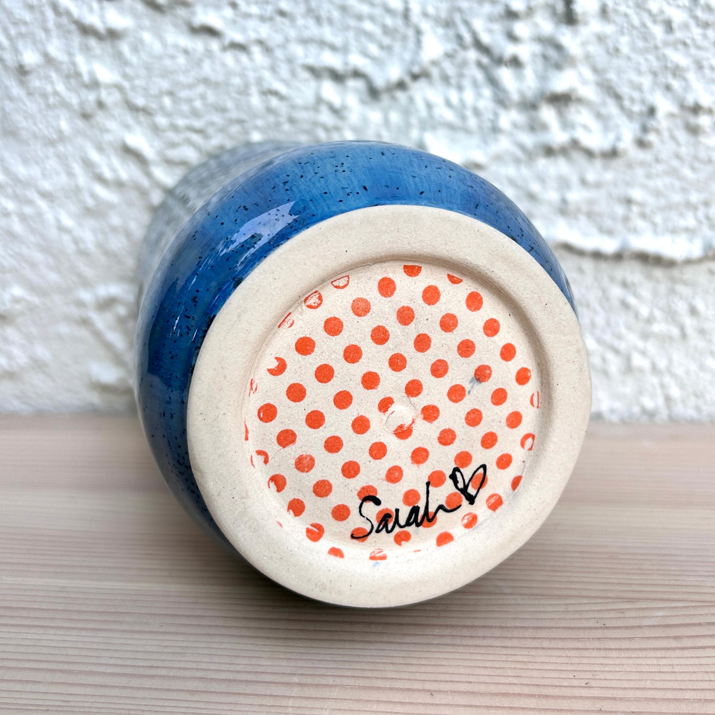 Blue Butterfly Vase