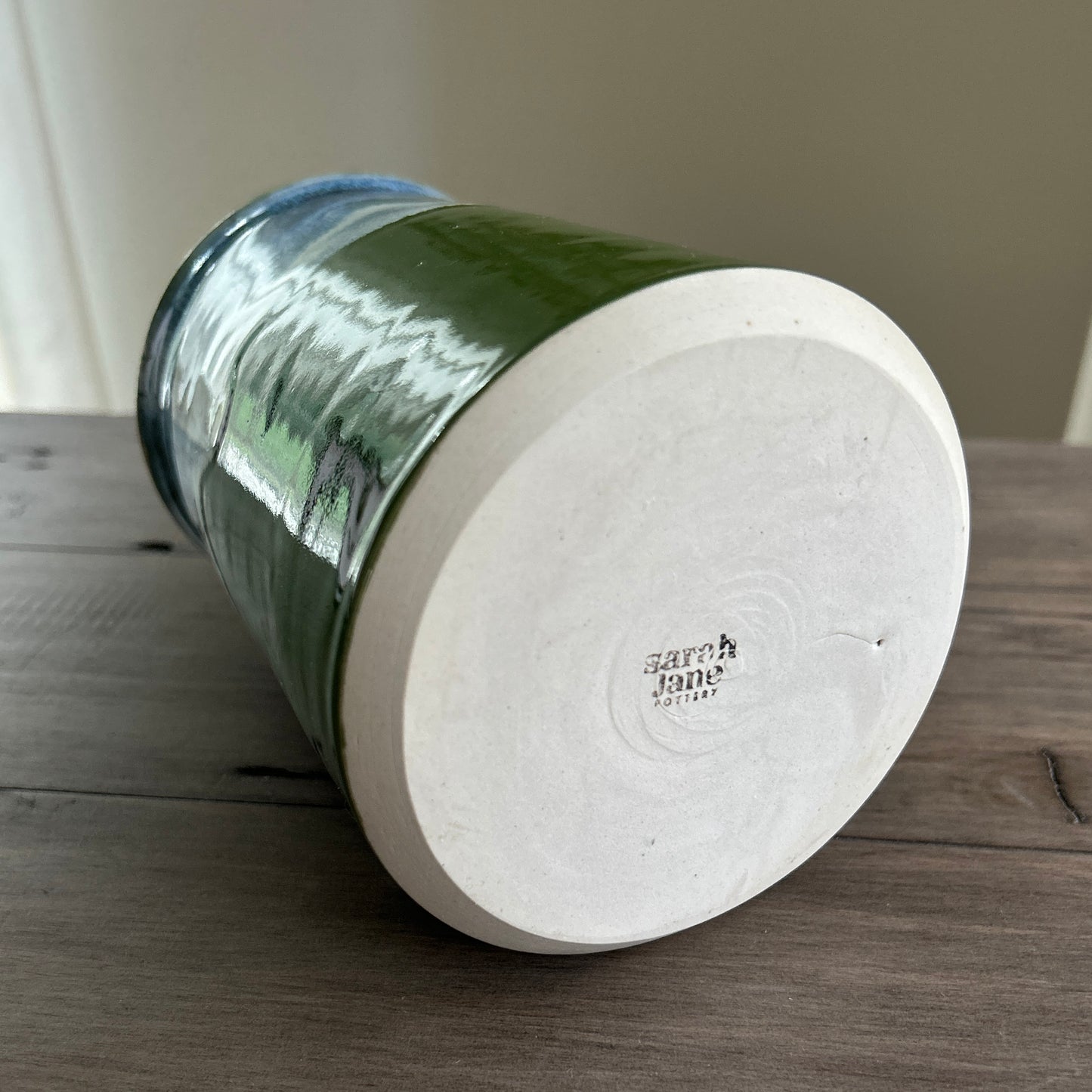 Large Vase | Green Waves