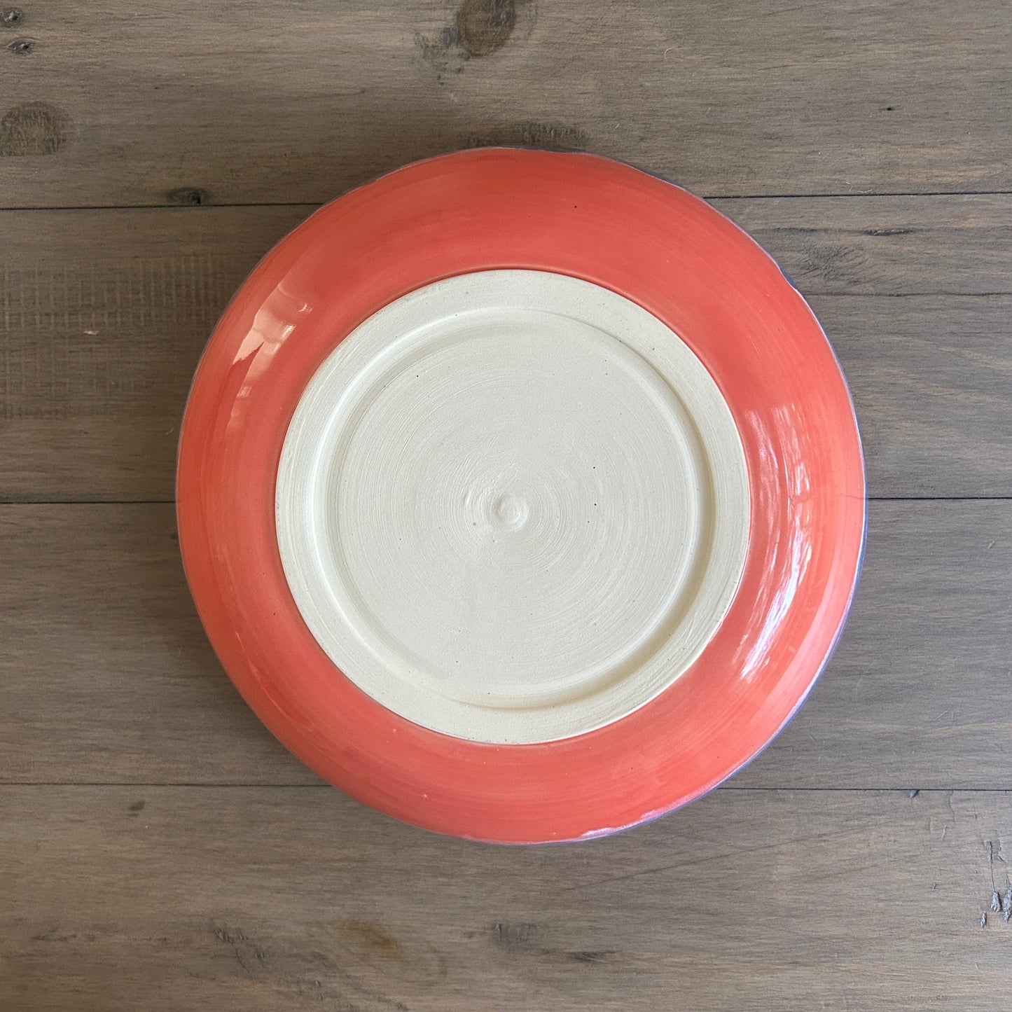 Medium Wave Bowl | Poppy Red and Blue