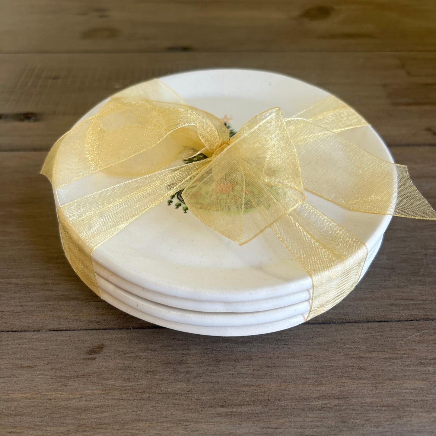 5.5" Holiday Plate Sets - Christmas Tree