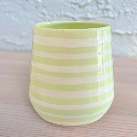 CeraVino Tumbler | Chartruese Stripes