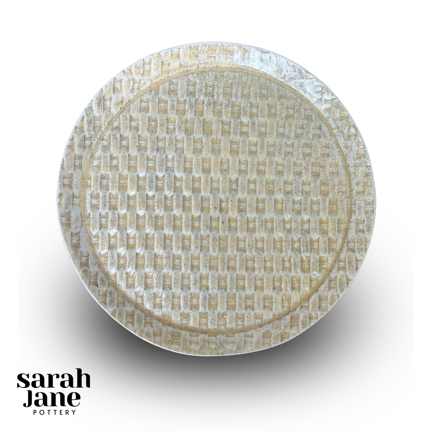 Small Round Basketweave Dish