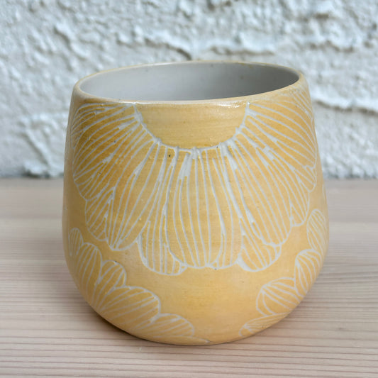 CeraVino Tumbler | Yellow Flowers