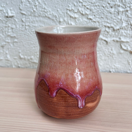 Small Vase | Magenta Drip
