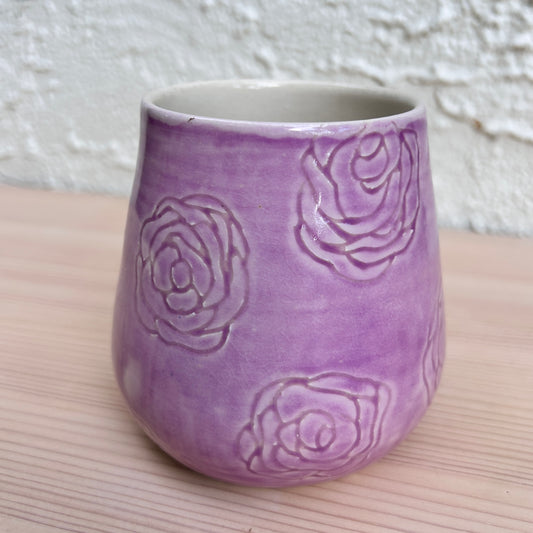 CeraVino Tumbler | Violet Flowers