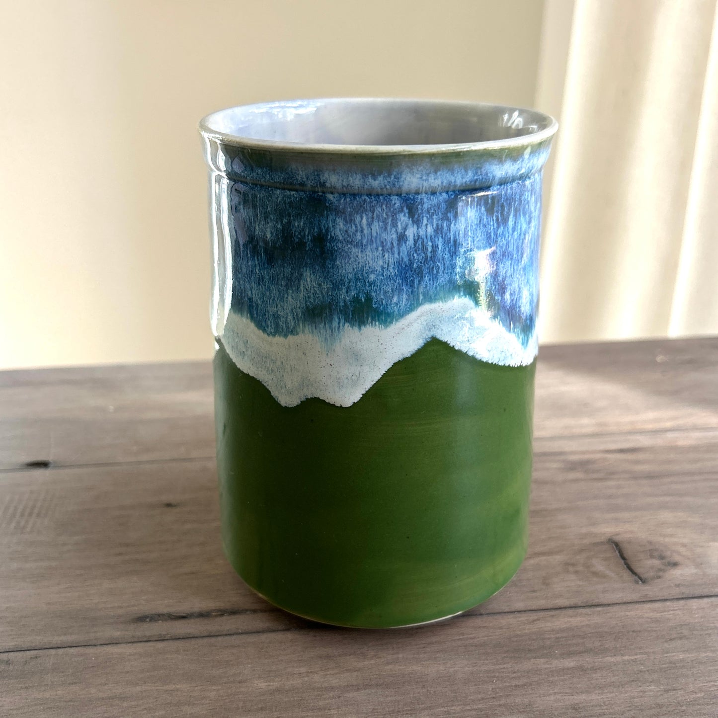 Large Vase | Green Waves