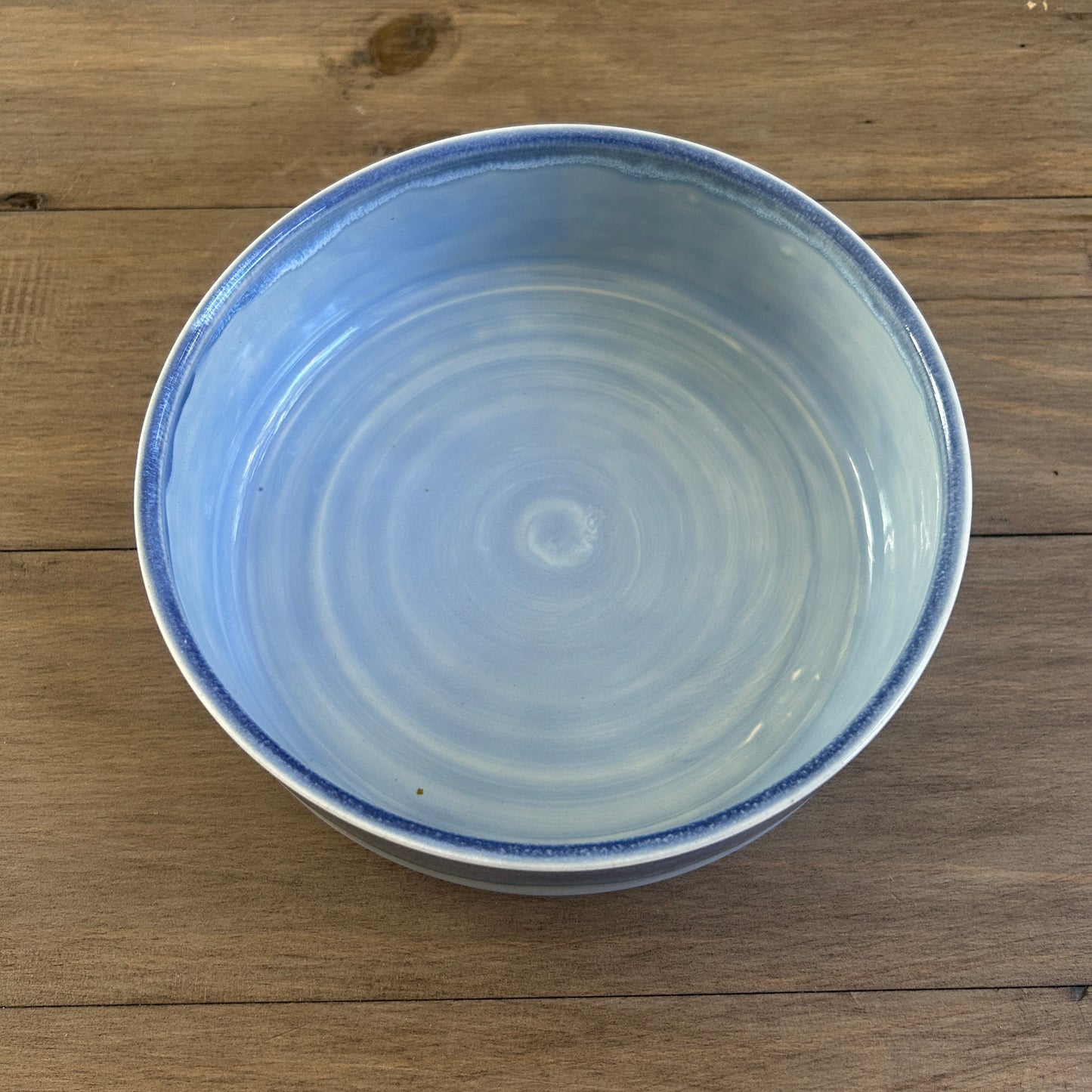Large Periwinkle Wave Pet Bowls