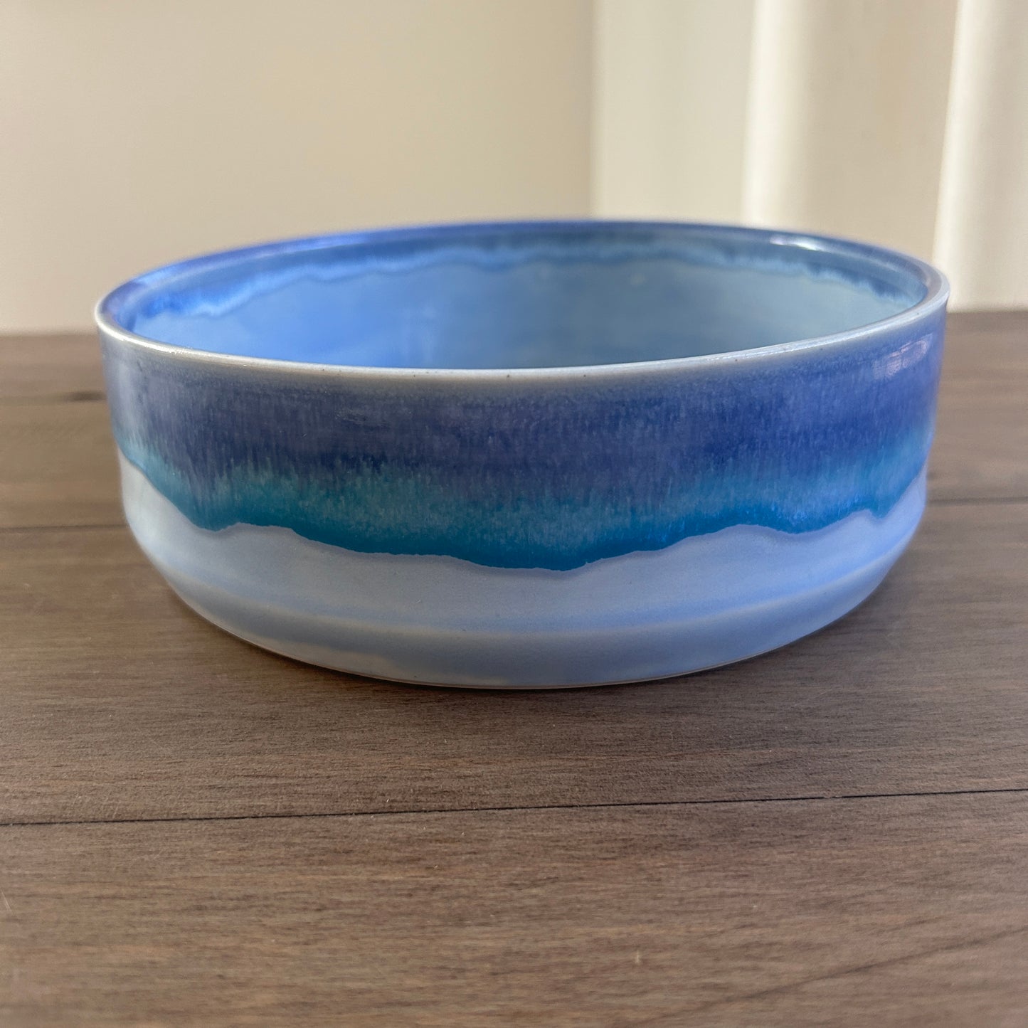 Large Periwinkle Wave Pet Bowls