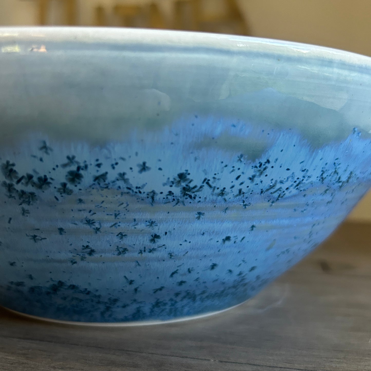Large Serving Bowl | Denim Blue Crystal