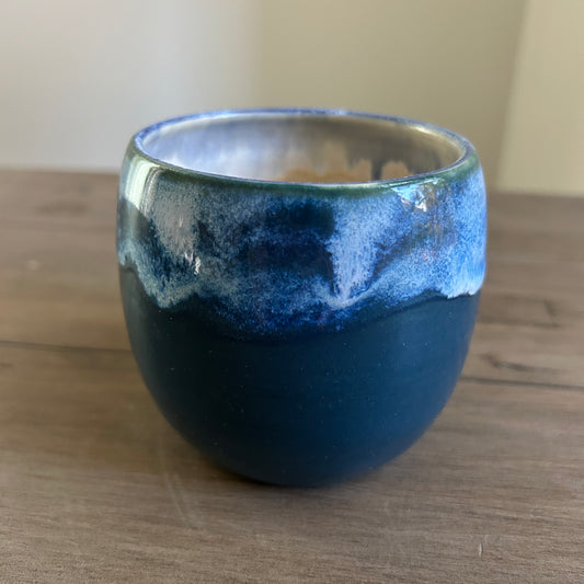 CeraVino Tumbler | Waves Collection - Dark Teal Blue