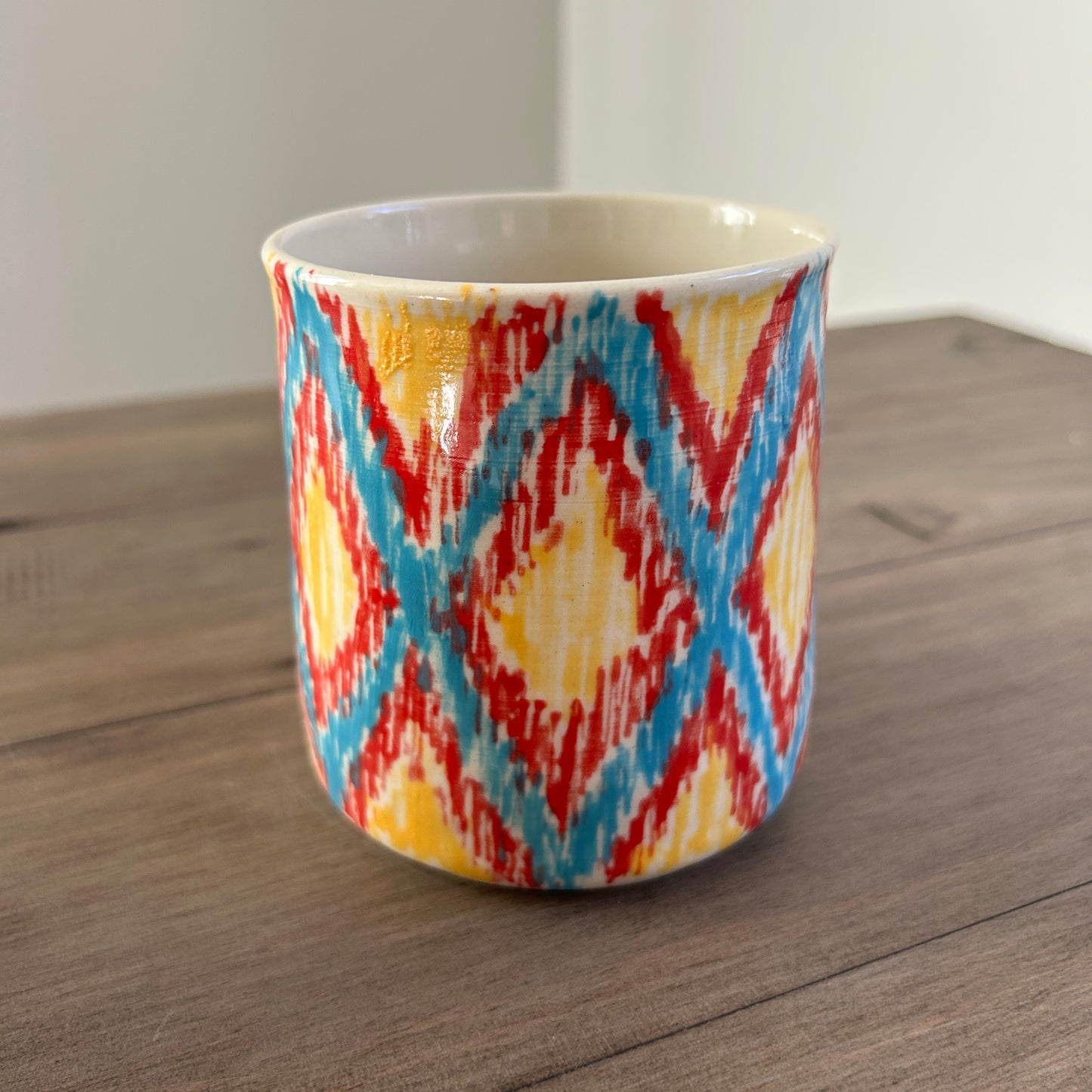 Hand Painted Ikat Tumblers