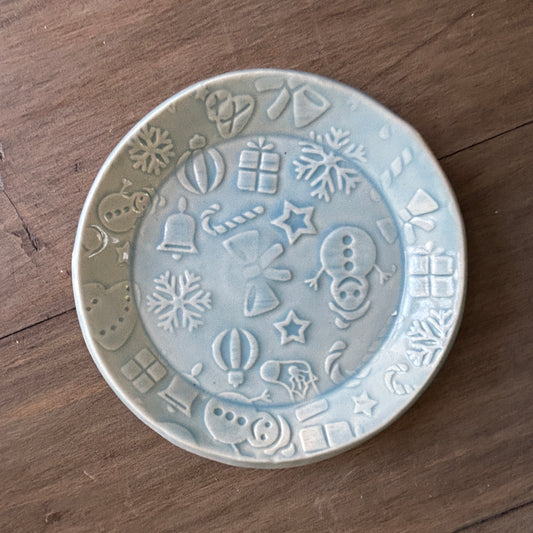 Trinket Dish - Ice Blue Winter