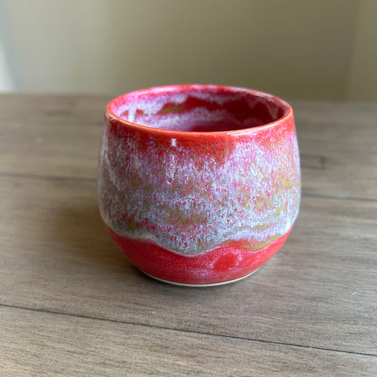 CeraVino Tumbler | Red with green drip