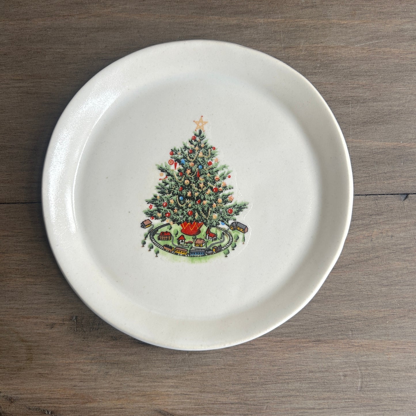 5.5" Appetizer/Dessert Christmas Tree Plates