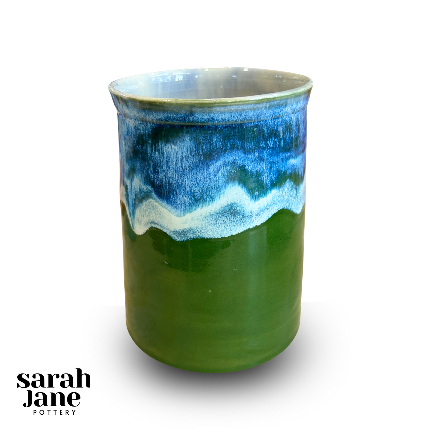Large Vase | Green Waves