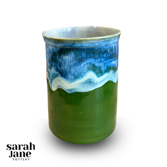 Large Vase | Green Waves
