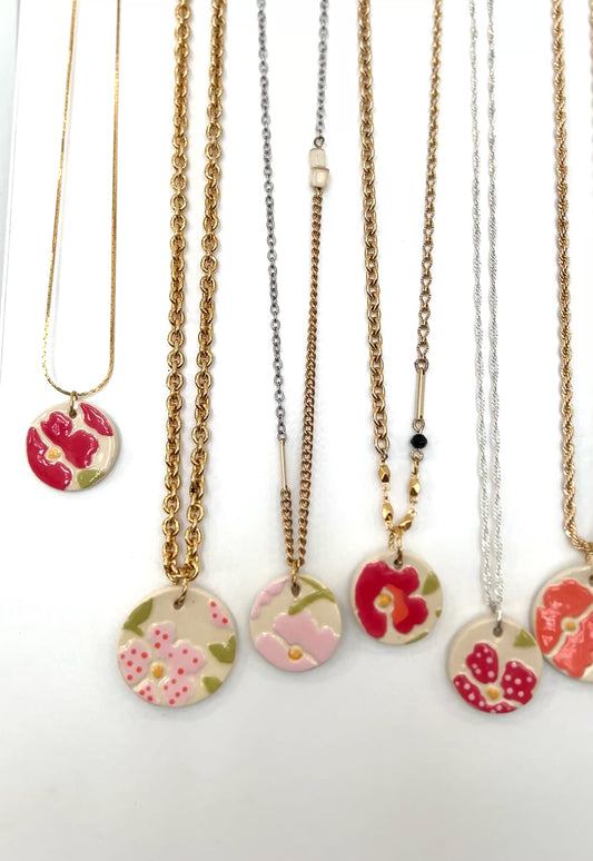 Ceramic Charm Necklace